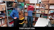 ThiefCaught  -  LP Officer spreadeagle fuck the shoplyfter Amethyst Banks tight pussy