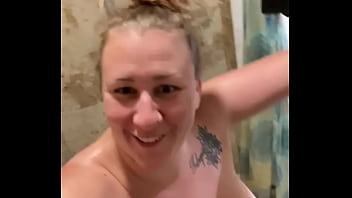 Nikki Boxer in the shower